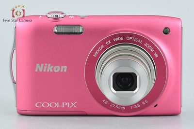 【中古】Nikon ニコン COOLPIX S3300 ストロベリーピンク コンパクトデジタルカメラ