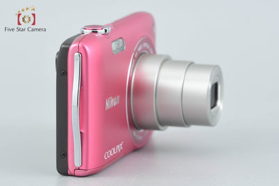 【中古】Nikon ニコン COOLPIX S3300 ストロベリーピンク コンパクトデジタルカメラ