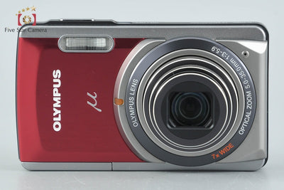 【中古】OLYMPUS オリンパス μ-7020 レッド コンパクトデジタルカメラ