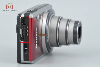 【中古】OLYMPUS オリンパス μ-7020 レッド コンパクトデジタルカメラ