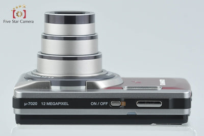 【中古】OLYMPUS オリンパス μ-7020 レッド コンパクトデジタルカメラ