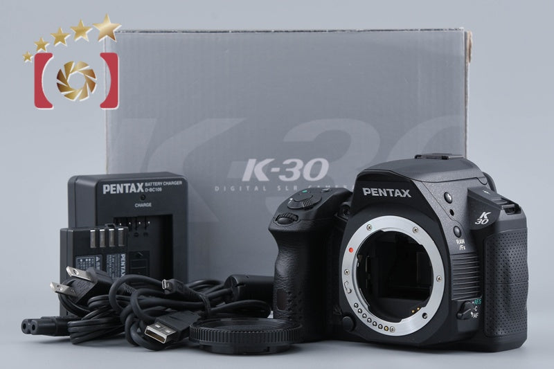 【中古】PENTAX ペンタックス K-30 ブラック デジタル一眼レフカメラ シャッター回数僅少 元箱付き