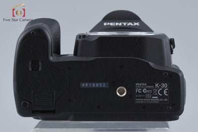 【中古】PENTAX ペンタックス K-30 ブラック デジタル一眼レフカメラ シャッター回数僅少 元箱付き