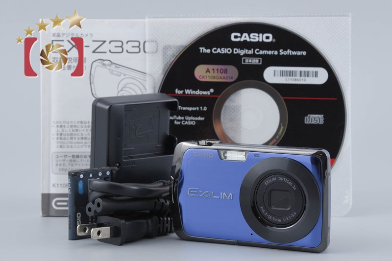 【中古】CASIO カシオ EXILIM EX-Z330 ブルー コンパクトデジタルカメラ