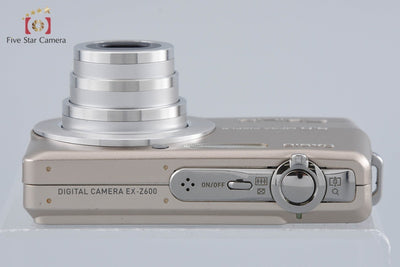 【中古】CASIO カシオ EXILIM ZOOM EX-Z600 ゴールド コンパクトデジタルカメラ