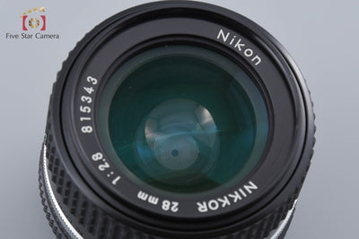 【中古】Nikon ニコン Ai-S NIKKOR 28mm f/2.8