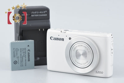 [Used] Canon PowerShot S200 White 7-Eleven Model Compact Digital Camera