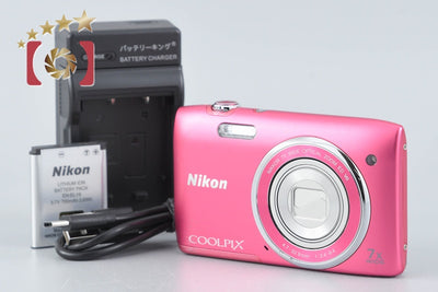 [Used] Nikon COOLPIX S3500 Strawberry Pink Compact Digital Camera