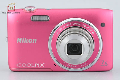 [Used] Nikon COOLPIX S3500 Strawberry Pink Compact Digital Camera