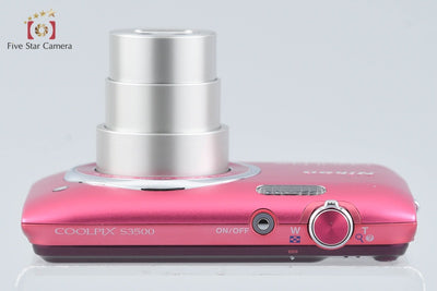 [Used] Nikon COOLPIX S3500 Strawberry Pink Compact Digital Camera