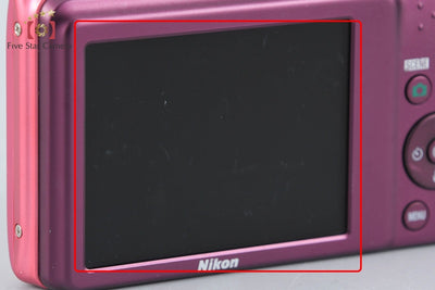 [Used] Nikon COOLPIX S3500 Strawberry Pink Compact Digital Camera