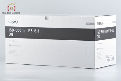 【中古】SIGMA シグマ 150-600mm f/5-6.3 DG OS HSM Contemporary キヤノン用 元箱付き