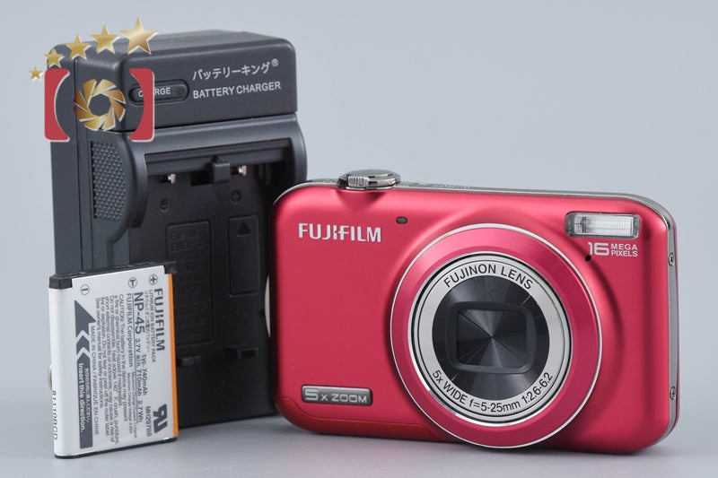 【中古】FUJIFILM 富士フイルム FINEPIX JX400 レッド コンパクトデジタルカメラ