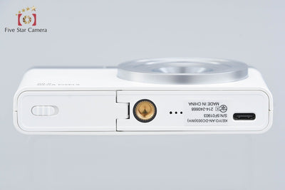 [Used] KEIYO AN-DC003 White Compact Digital Camera with Original Box