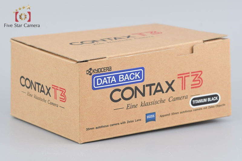 中古】CONTAX コンタックス T3 チタンブラック シングルティース