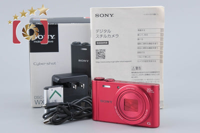 【中古】SONY ソニー Cyber-shot DSC-WX300 レッド コンパクトデジタルカメラ 元箱付き 多言語対応