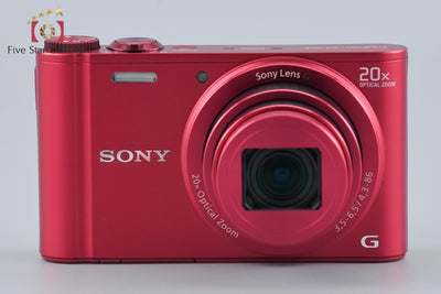 【中古】SONY ソニー Cyber-shot DSC-WX300 レッド コンパクトデジタルカメラ 元箱付き 多言語対応
