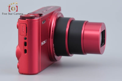 【中古】SONY ソニー Cyber-shot DSC-WX300 レッド コンパクトデジタルカメラ 元箱付き 多言語対応