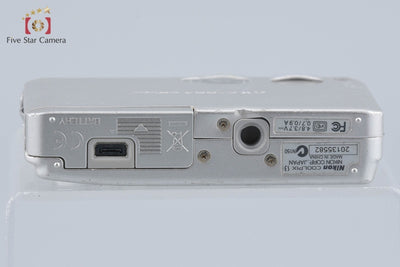 [Used] Nikon COOLPIX S3 Frost Silver Compact Digital Camera