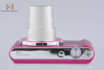 [Used] Casio EXILIM EX-ZS190 Pink Compact Digital Camera with Original Box