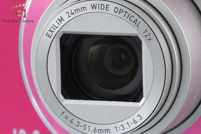 [Used] Casio EXILIM EX-ZS190 Pink Compact Digital Camera with Original Box