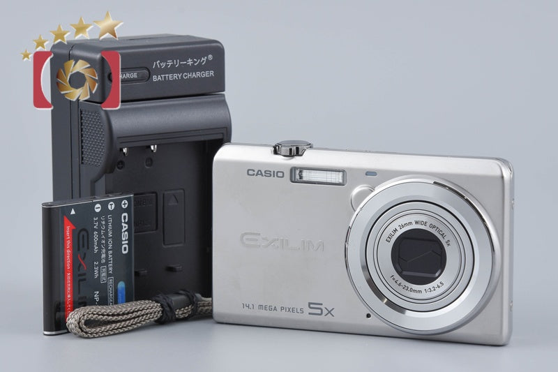 中古】CASIO カシオ EXILIM ZOOM EX-Z600 シルバー コンパクトデジタル