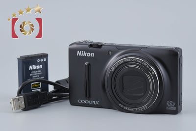 [Used] Nikon COOLPIX S9500 Matte Black Compact Digital Camera