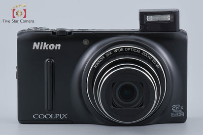 [Used] Nikon COOLPIX S9500 Matte Black Compact Digital Camera
