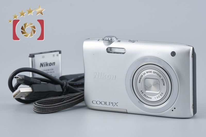 [Used] Nikon COOLPIX A100 Silver Compact Digital Camera