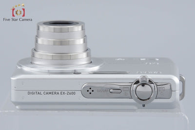 【中古】CASIO カシオ EXILIM ZOOM EX-Z600 シルバー コンパクトデジタルカメラ