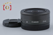 【中古】Canon キヤノン EF-M 22mm f/2 STM ブラック