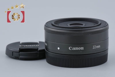 【中古】Canon キヤノン EF-M 22mm f/2 STM ブラック