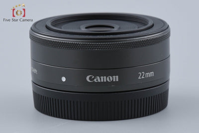 【中古】Canon キヤノン EF-M 22mm f/2 STM ブラック