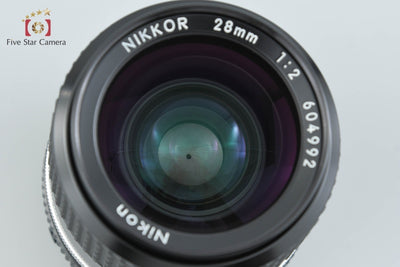 【中古】Nikon ニコン Ai-S NIKKOR 28mm f/2