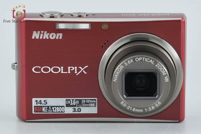 [Used] Nikon COOLPIX S710 Deep Red Compact Digital Camera with Original Box