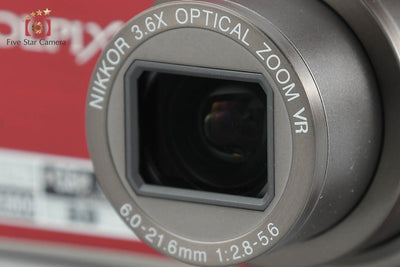 [Used] Nikon COOLPIX S710 Deep Red Compact Digital Camera with Original Box