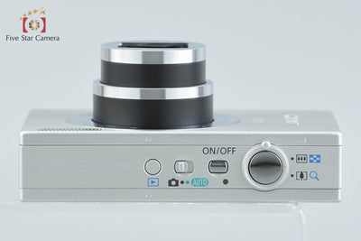 【中古】Canon キヤノン IXY 3 シルバー コンパクトデジタルカメラ 元箱付き