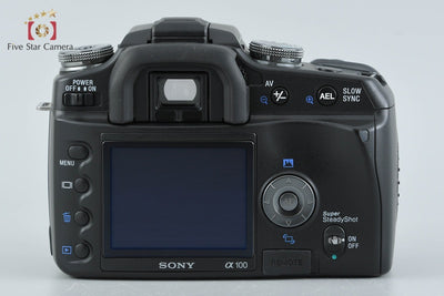【中古】SONY ソニー α100 DSLR-A100 ズームレンズキット ブラック