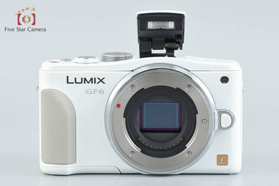 【中古】Panasonic パナソニック LUMIX DMC-GF6 ホワイト + LUMIX G VARIO 14-42mm f/3.5-5.6 ASPH. MEGA O.I.S. H-FS1442A シャッター回数僅少
