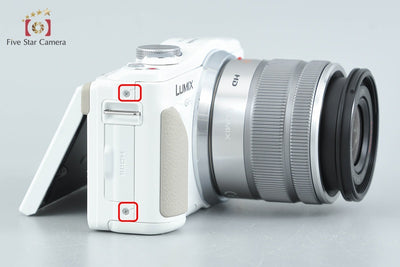 【中古】Panasonic パナソニック LUMIX DMC-GF6 ホワイト + LUMIX G VARIO 14-42mm f/3.5-5.6 ASPH. MEGA O.I.S. H-FS1442A シャッター回数僅少