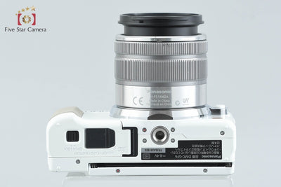 【中古】Panasonic パナソニック LUMIX DMC-GF6 ホワイト + LUMIX G VARIO 14-42mm f/3.5-5.6 ASPH. MEGA O.I.S. H-FS1442A シャッター回数僅少