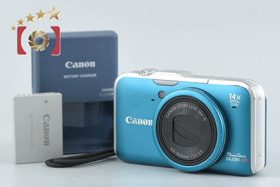 【中古】Canon キヤノン PowerShot SX230 HS ブルー コンパクトデジタルカメラ