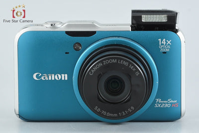 【中古】Canon キヤノン PowerShot SX230 HS ブルー コンパクトデジタルカメラ
