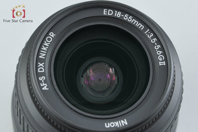 Used: Nikon AF-S DX NIKKOR 18-55mm f/3.5-5.6 G II ED with original box