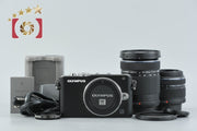 【中古】OLYMPUS オリンパス PEN Lite E-PL3 ダブルズームレンズキット ブラック シャッター回数僅少