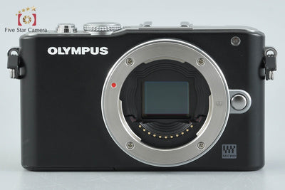 【中古】OLYMPUS オリンパス PEN Lite E-PL3 ダブルズームレンズキット ブラック シャッター回数僅少