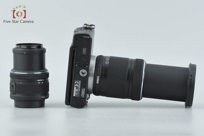 【中古】OLYMPUS オリンパス PEN Lite E-PL3 ダブルズームレンズキット ブラック シャッター回数僅少