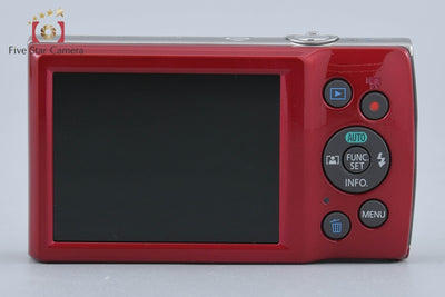 【中古】Canon キヤノン IXY 180 レッド コンパクトデジタルカメラ