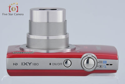 【中古】Canon キヤノン IXY 180 レッド コンパクトデジタルカメラ