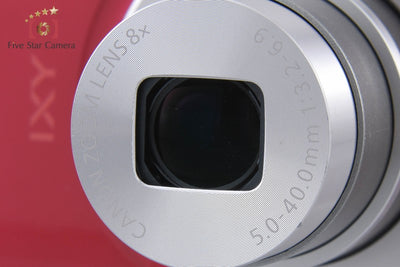 【中古】Canon キヤノン IXY 180 レッド コンパクトデジタルカメラ